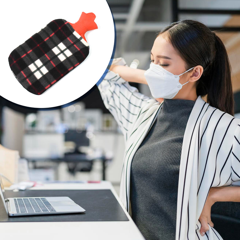 Hot Water Bottle Bag With Cover For Pain Relief (1 Pc  Mix Design  Size)
